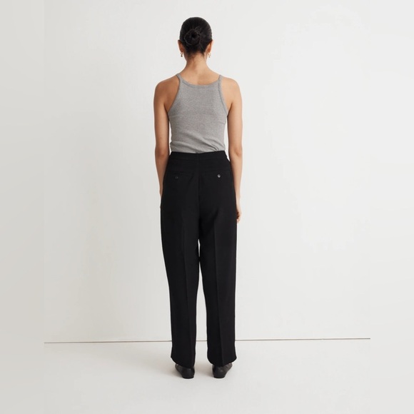 Madewell The Rosedale High-Rise Straight Pant in Crepe true black size 6 - Picture 2 of 9